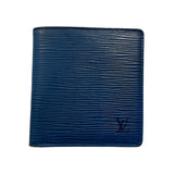 Epi Leather Bi-fold Wallet Blue