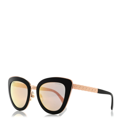 Cat Eye Quilted Sunglasses
