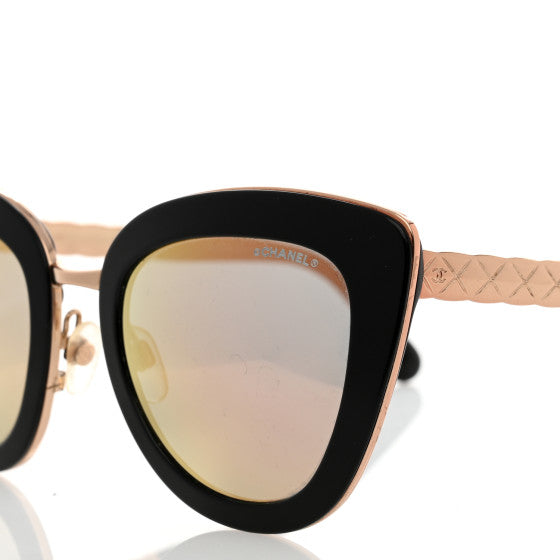 Cat Eye Quilted Sunglasses