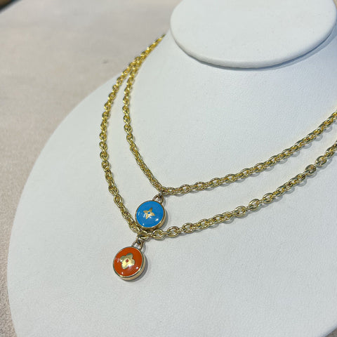 Repurposed Dior Pendant Necklace