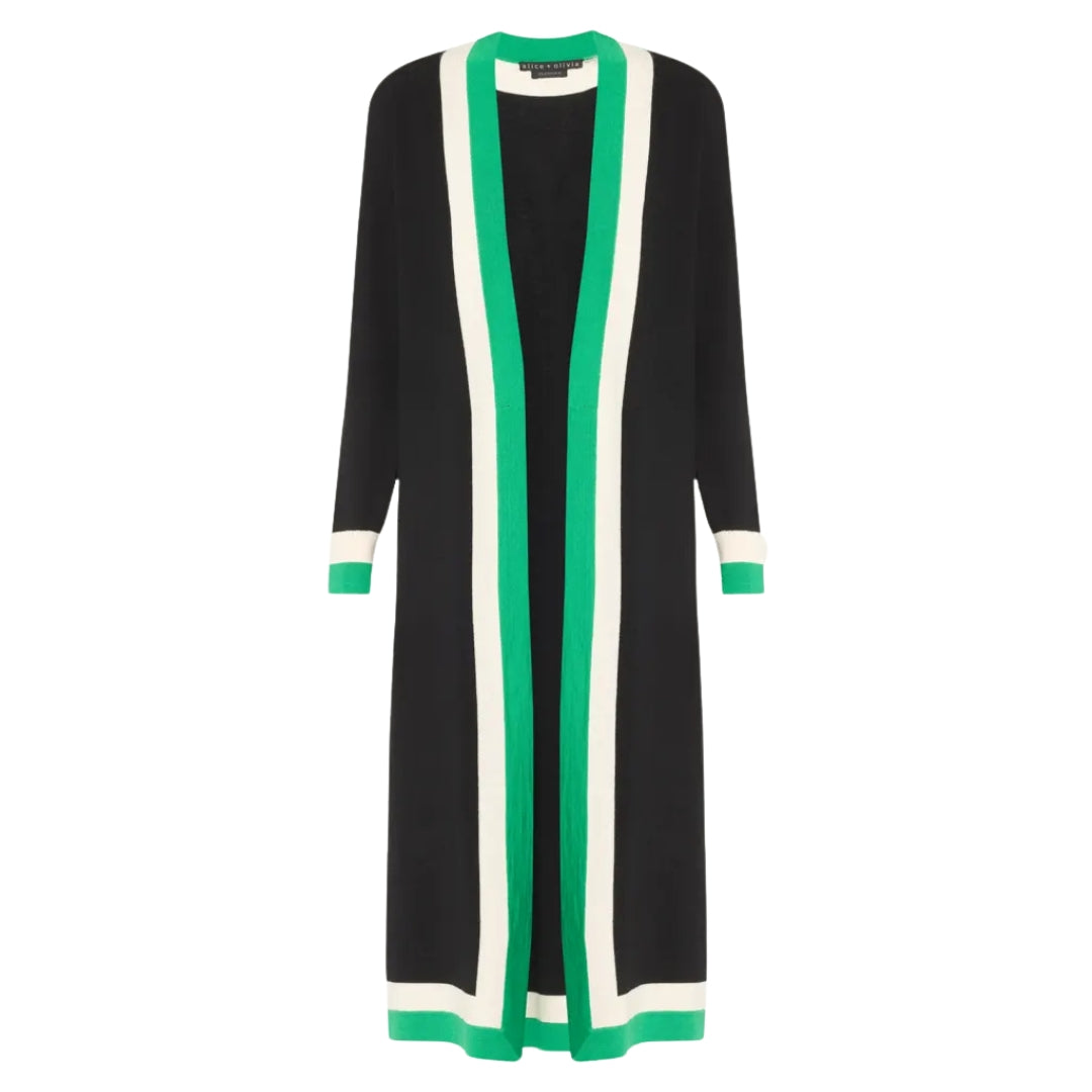 Bradford Grandpa Trim Wool-Blend Cardigan