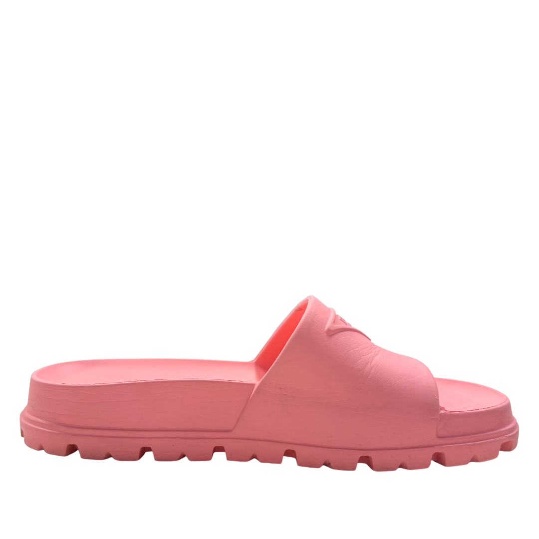 Pink Rubber Slides 35