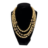 Vintage Pearl CC Long Necklace