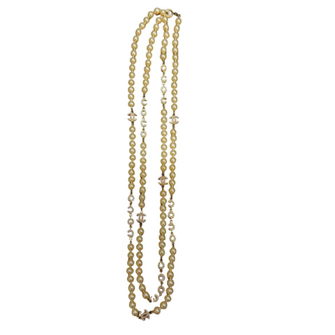 Repurposed CC Pendant Necklace in Cuban Link