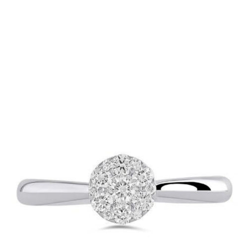 10k White Gold Ring
