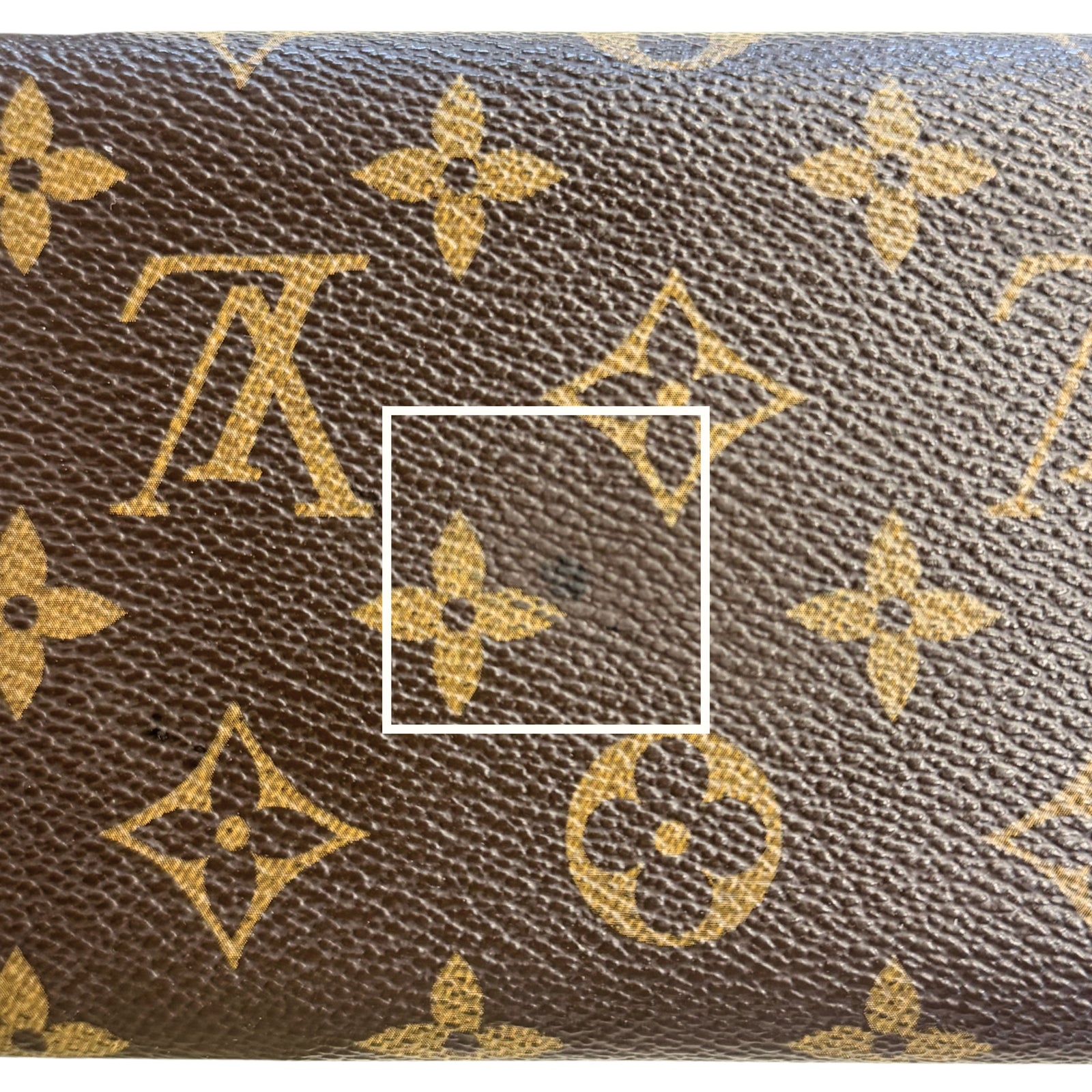Monogram Emilie Wallet Red