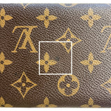 Monogram Emilie Wallet Red