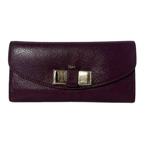 Chloe Bow Wallet Plum