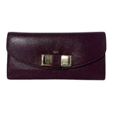 Chloe Bow Wallet Plum