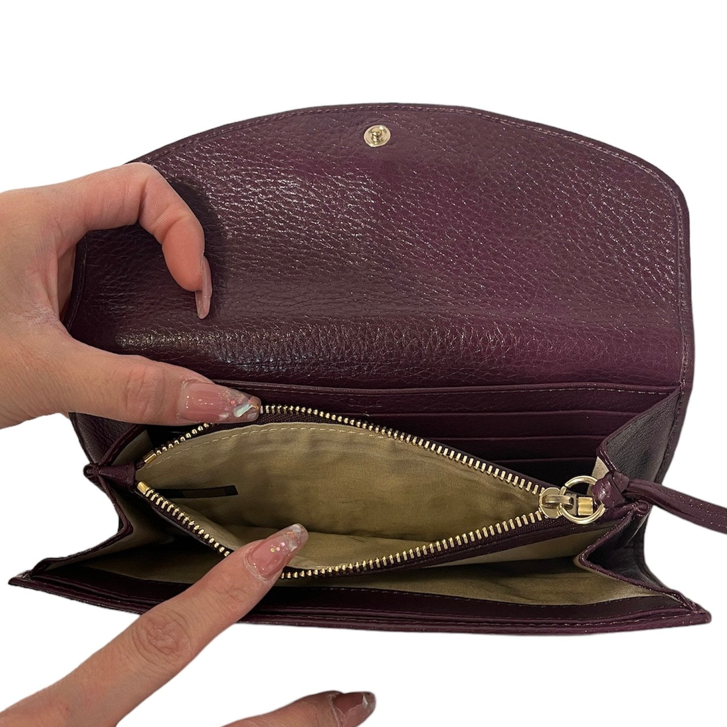 Chloe Bow Wallet Plum