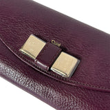 Chloe Bow Wallet Plum