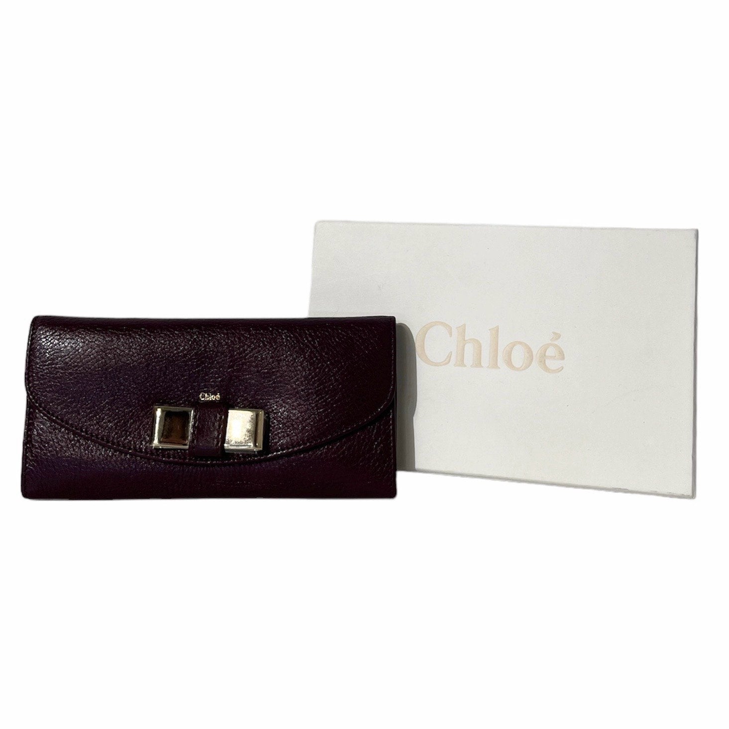 Chloe Bow Wallet Plum