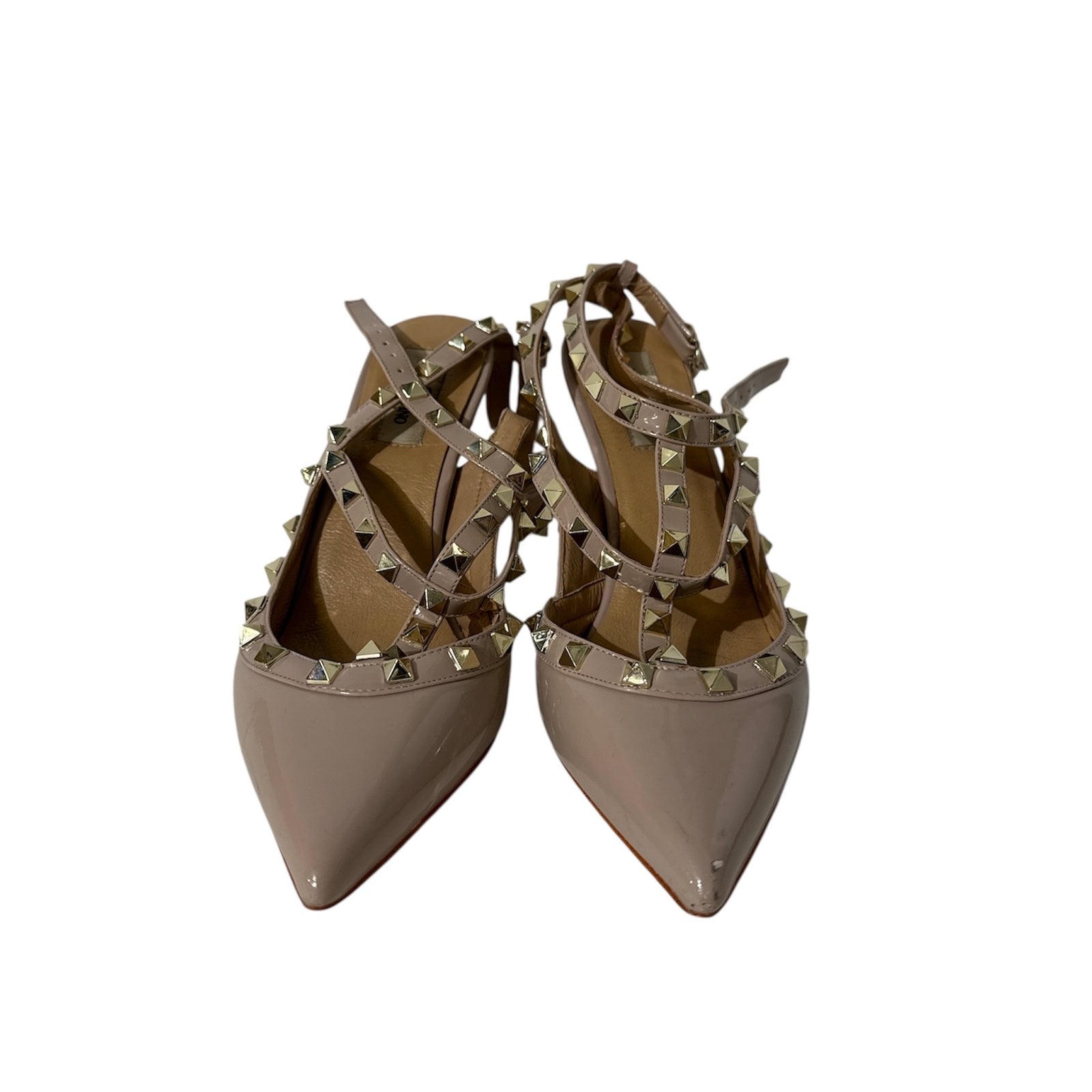 Rockstud Ankle Strap Pumps 41