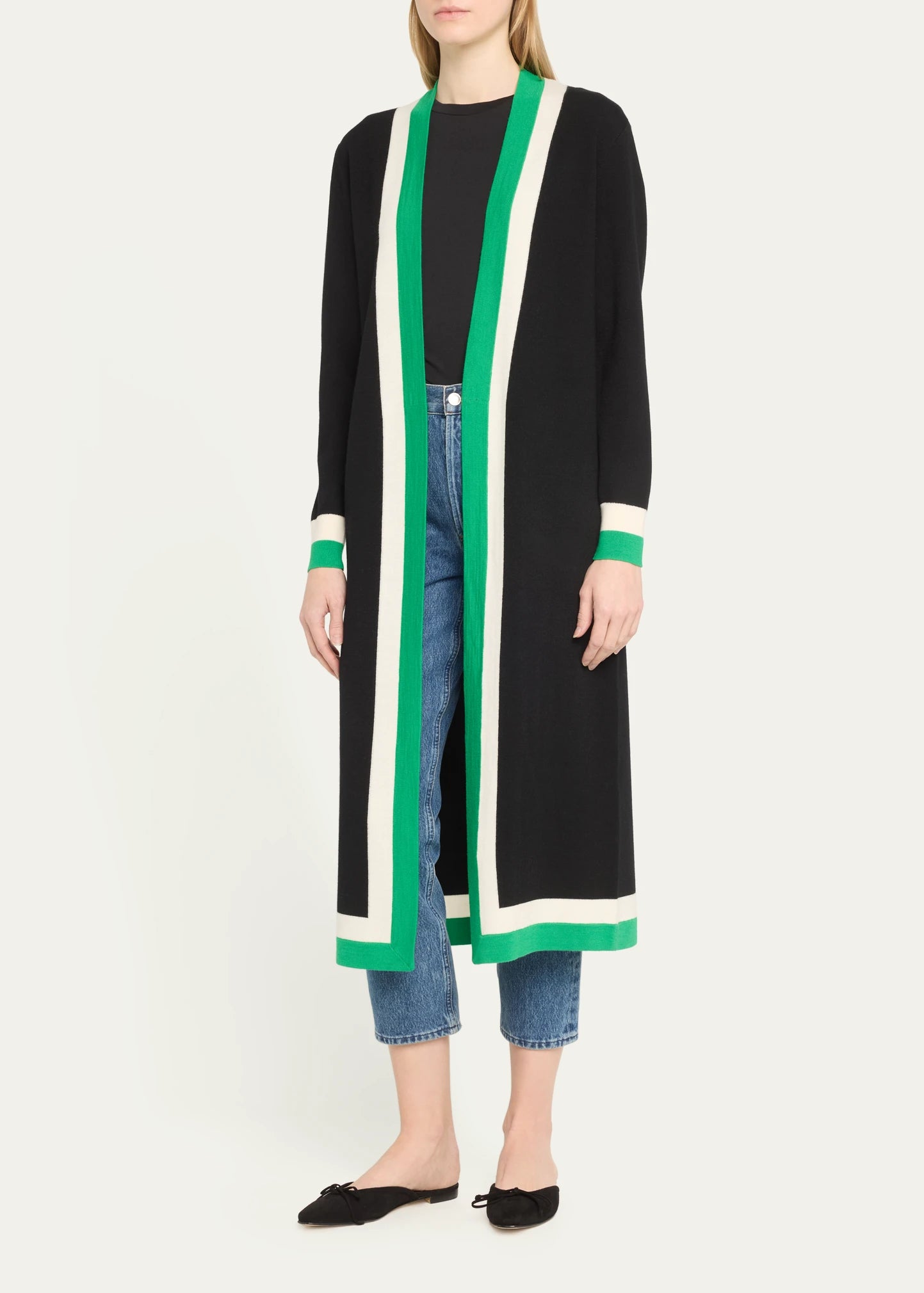 Bradford Grandpa Trim Wool-Blend Cardigan