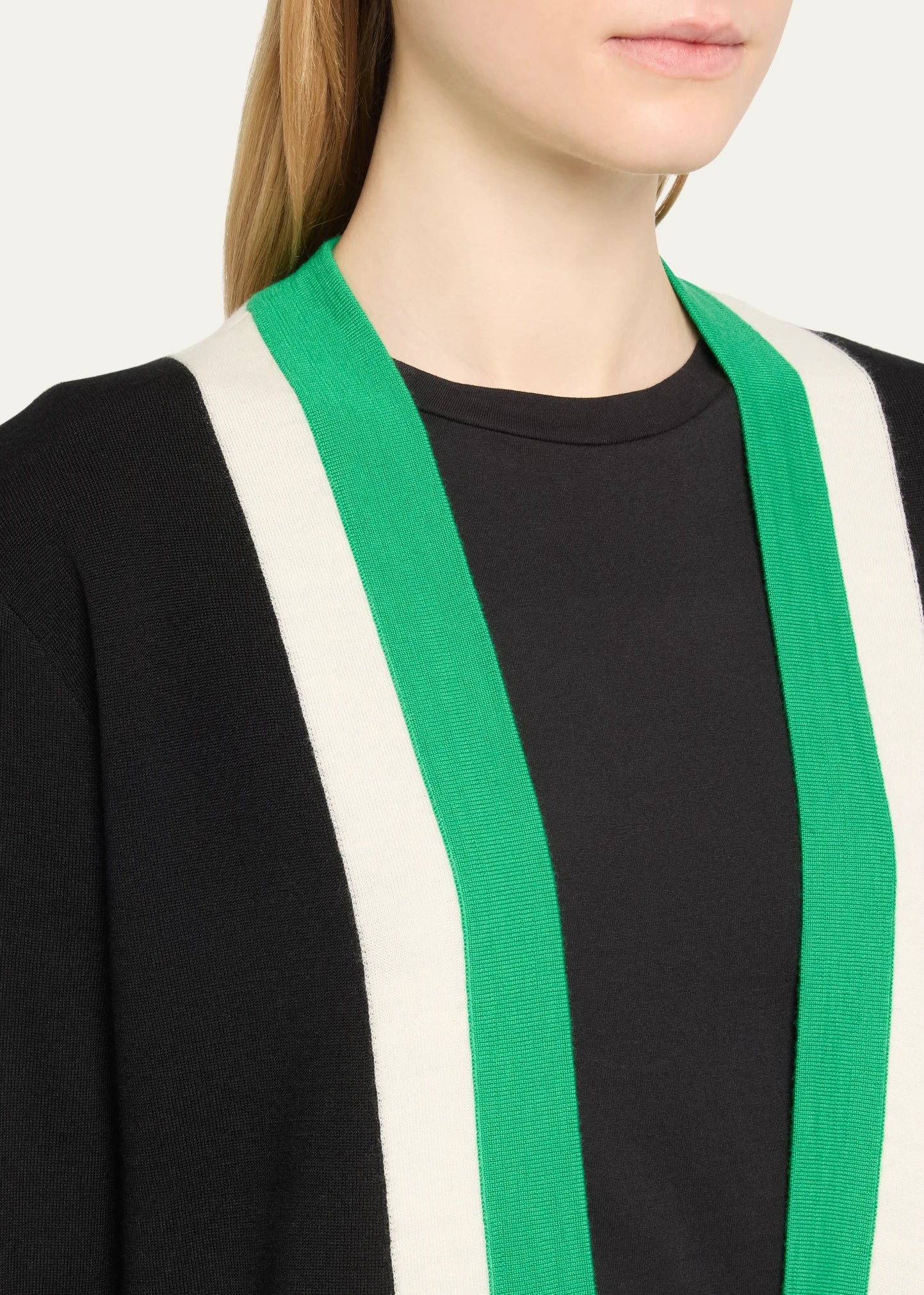 Bradford Grandpa Trim Wool-Blend Cardigan