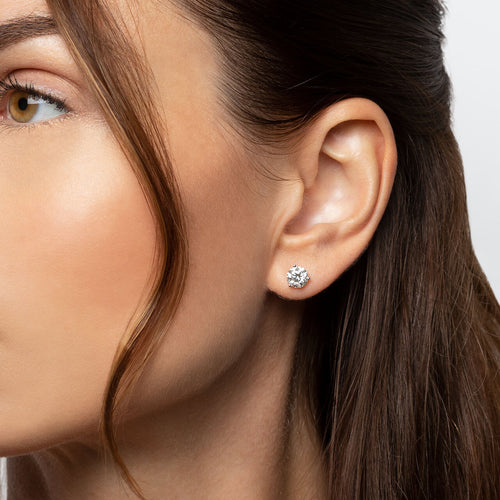 Certified 14kt Lab-Grown Diamond Earrings