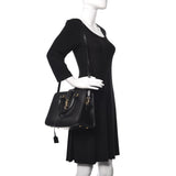 Smooth Calfskin Small Monogram Cabas Black