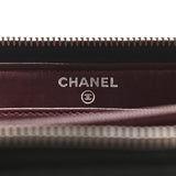 Lambskin Quilted Zip Around Wallet
