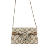 GG Supreme Monogram Super Mini Dionysus Bag Taupe