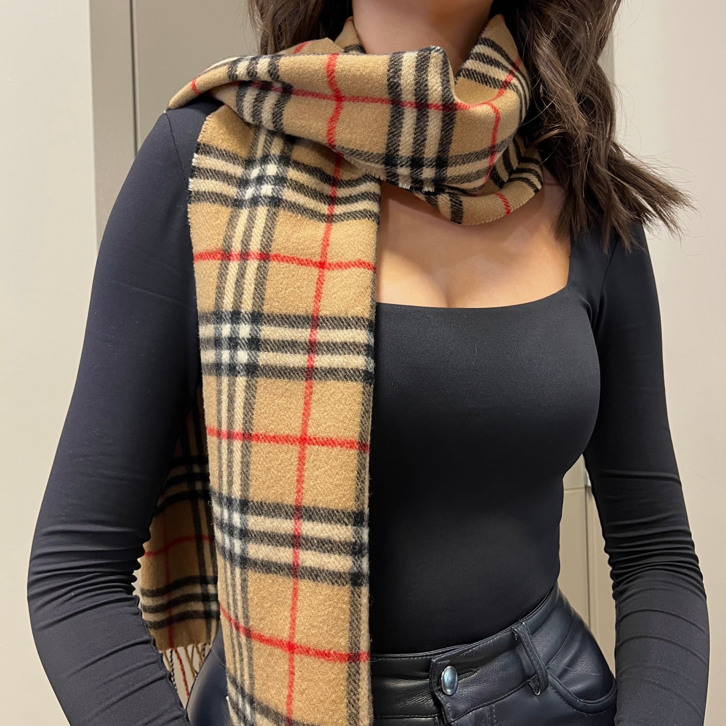 burberry scarf tan