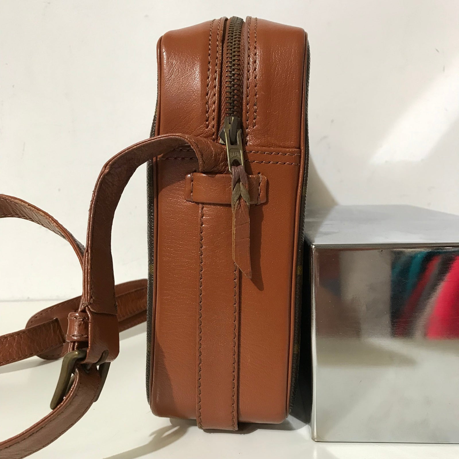 Unisex Vintage Monogram Sac Bandouliere
