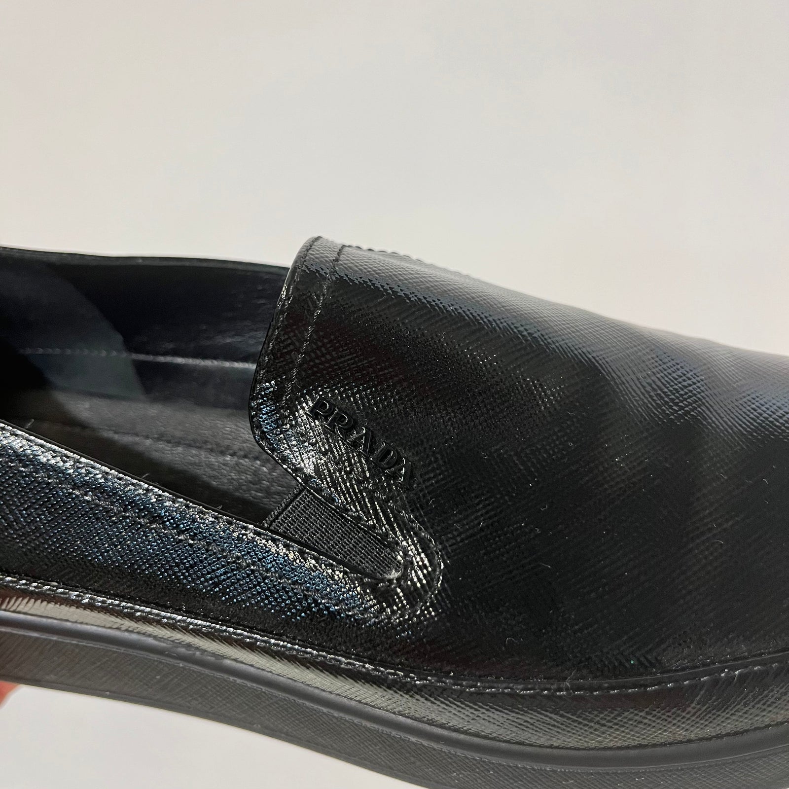 Patent Saffiano Loafers 37.5