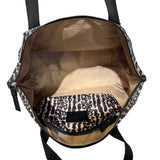 Brown/Black Soft Shoulder Bag