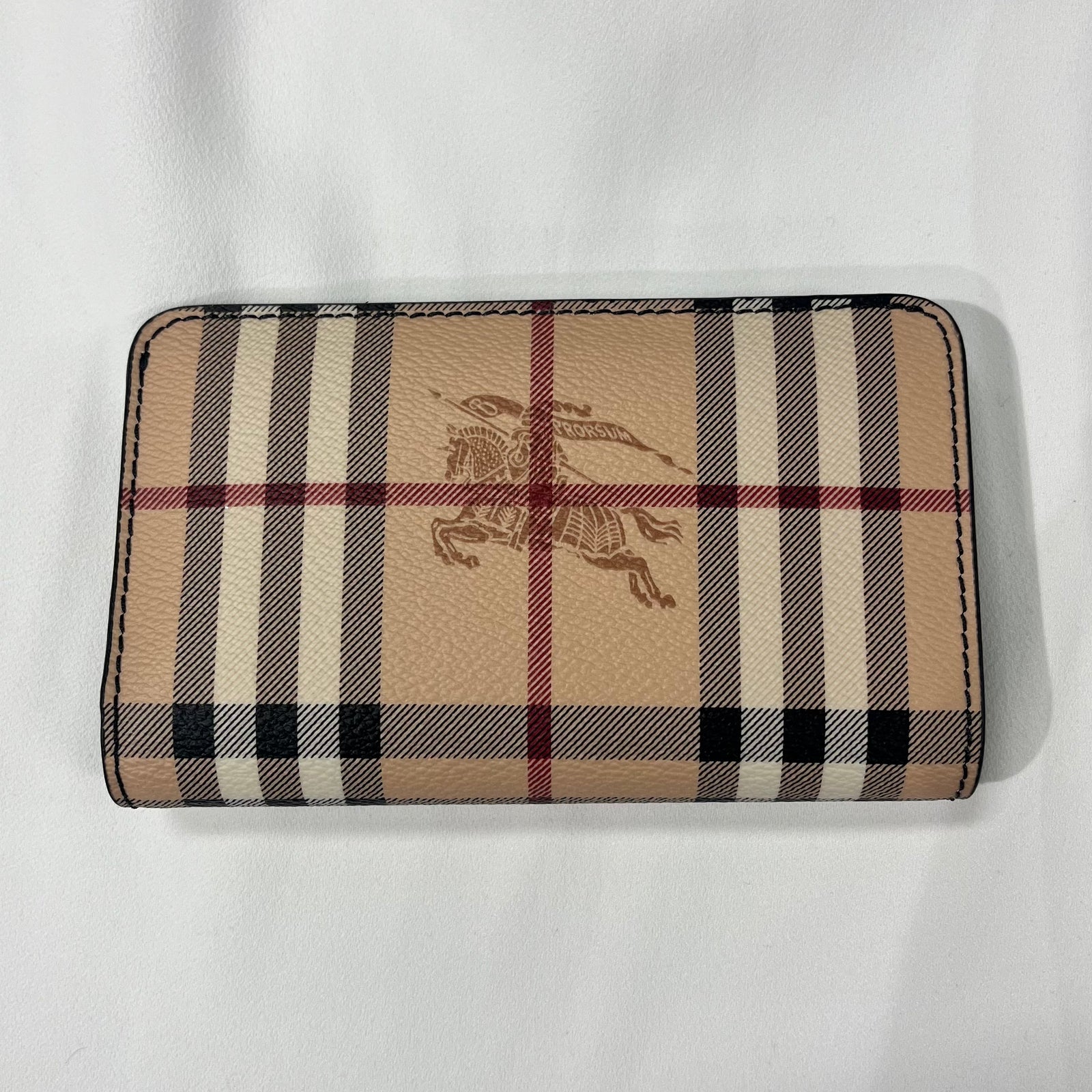 Burberry haymarket check on sale wallet