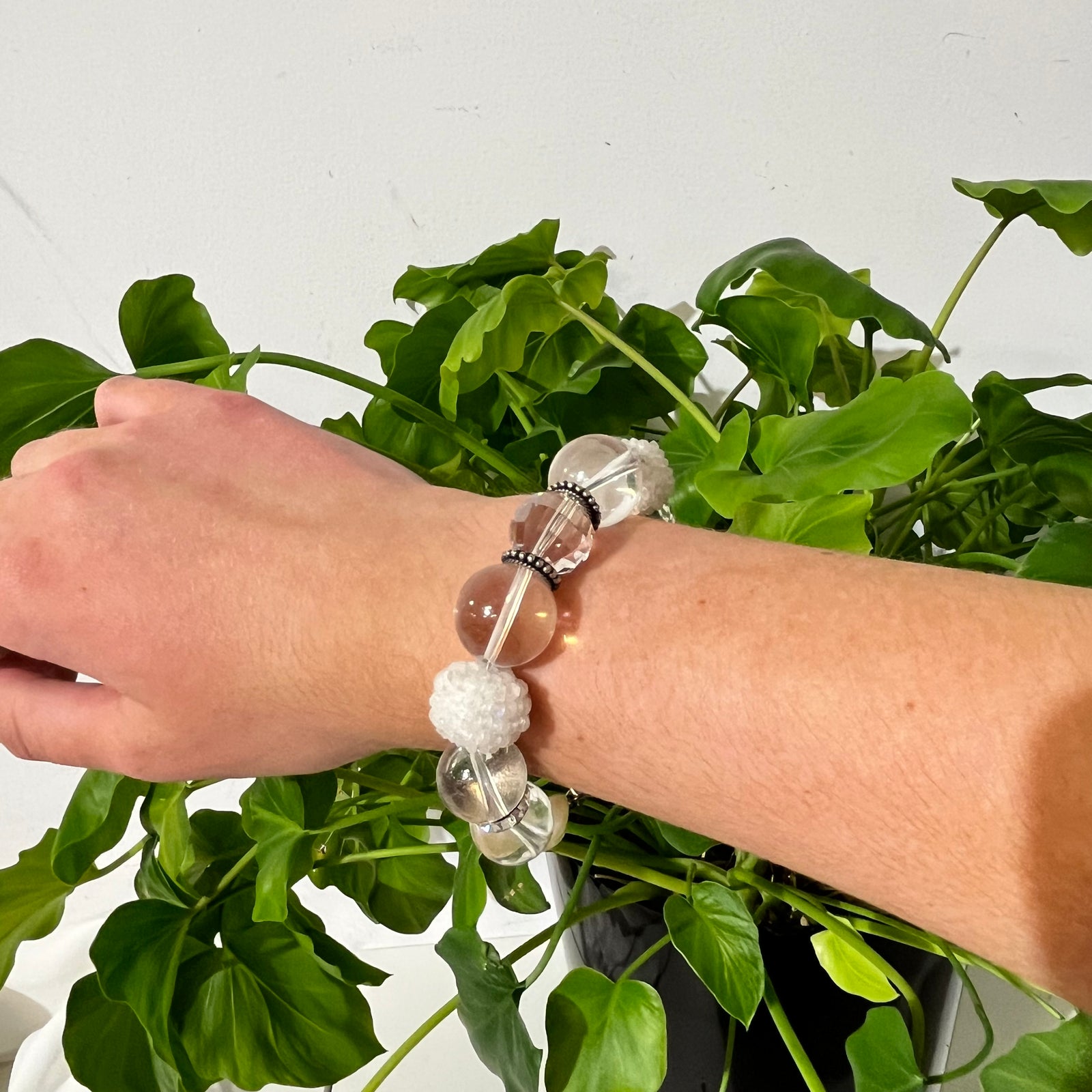 White/Clear Statement Bracelet