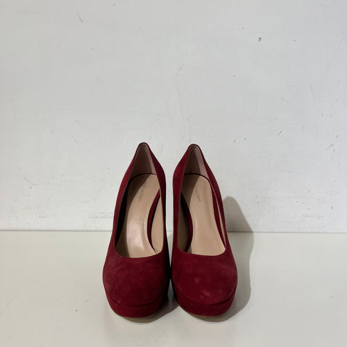 Red Suede Heels 9