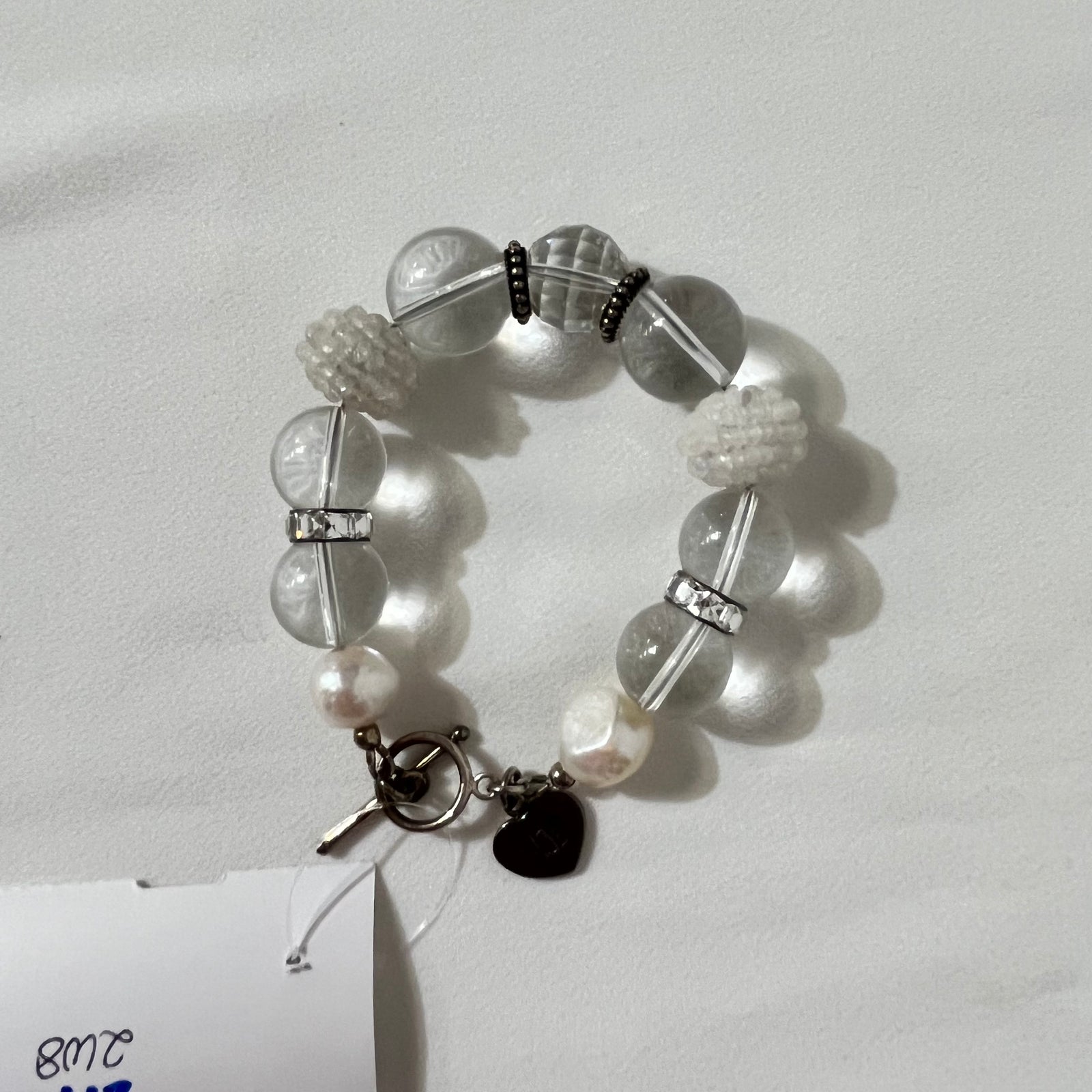 White/Clear Statement Bracelet