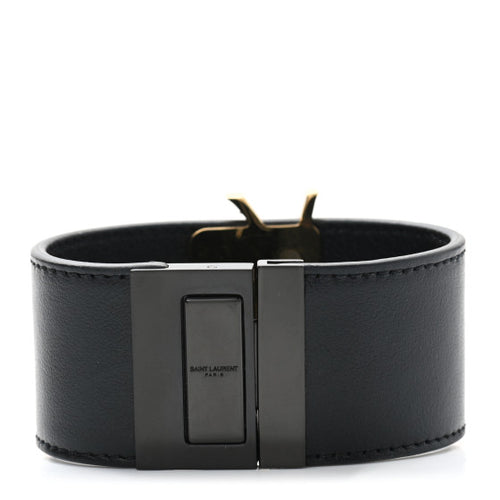 Calfskin Monogram Bracelet Black