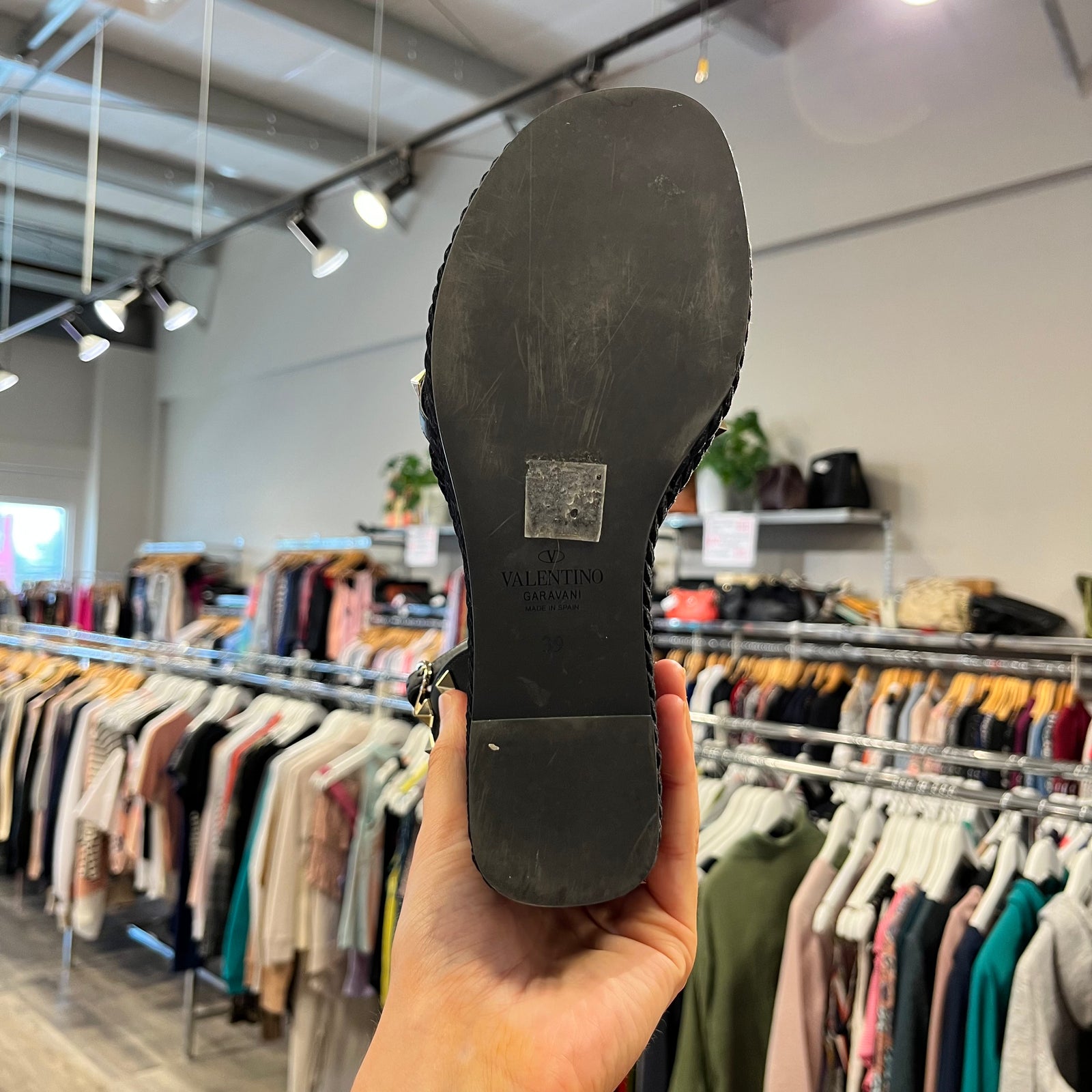 Braided Platform Wedge Black 39