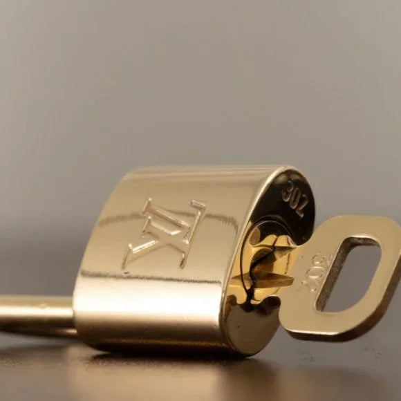 Authentic Louis Vuitton Padlock and Key
