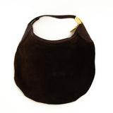 Suede Horsebit Glam Hobo Bag