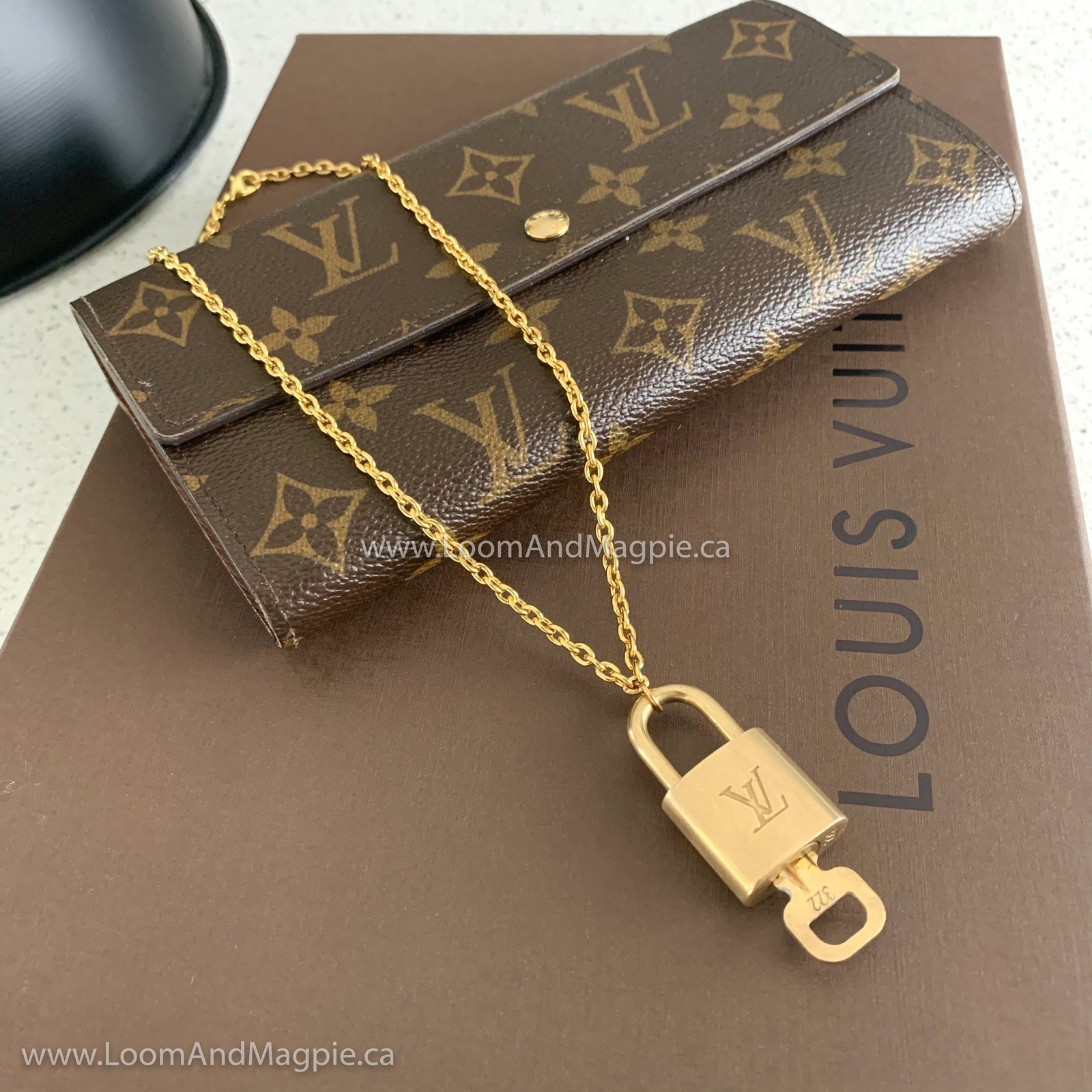 Louis Vuitton Padlock with Chain Necklace