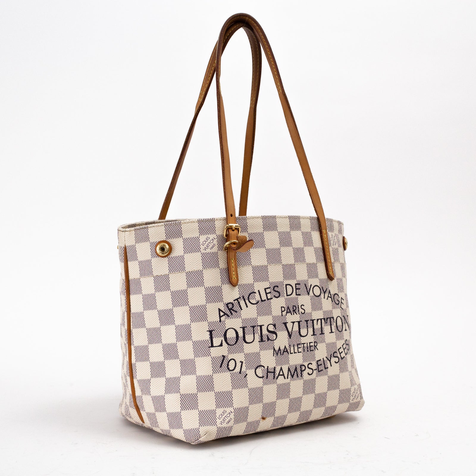 damier canvas cabas