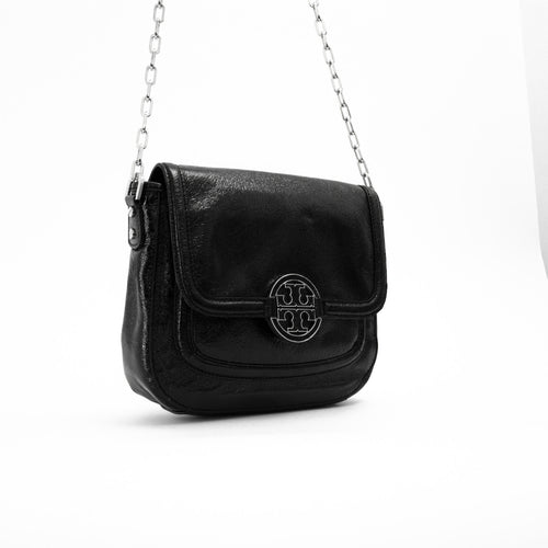 Black Patent Leather Shoulder Bag