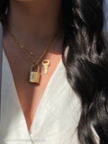 Repurposed Louis Vuitton Padlock Necklace