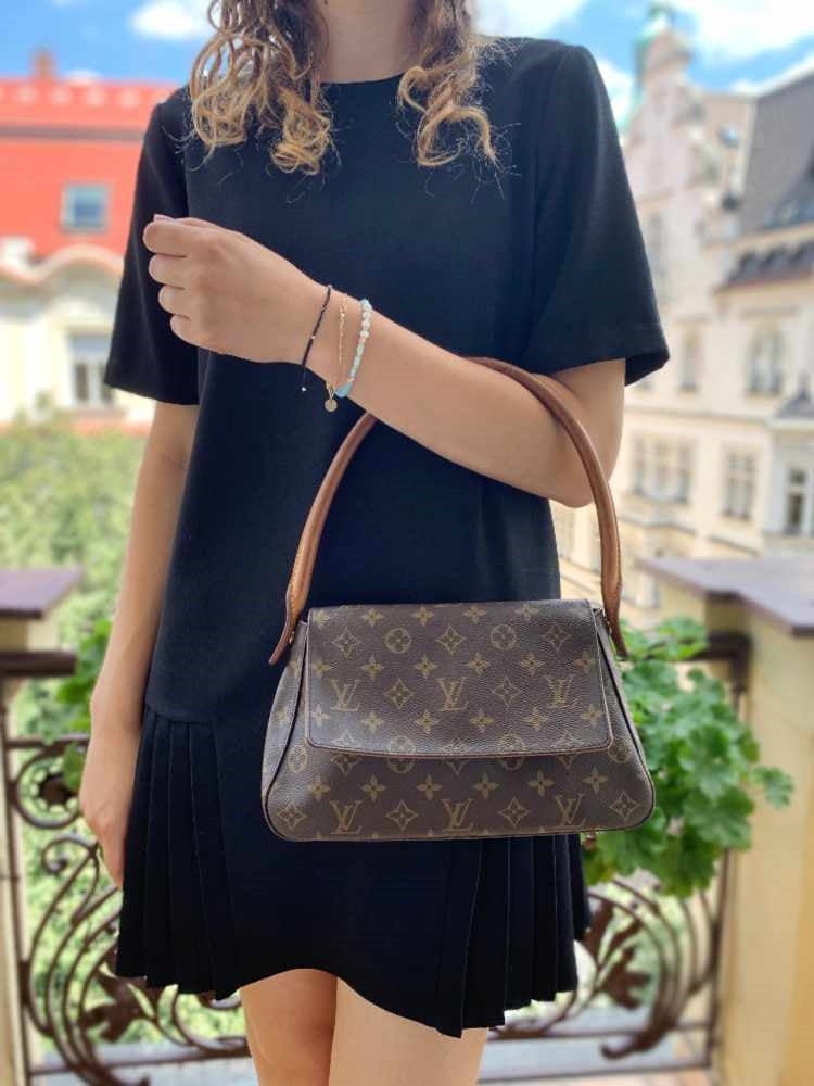 LOUIS VUITTON Monogram Canvas Mini Looping Shoulder Bag