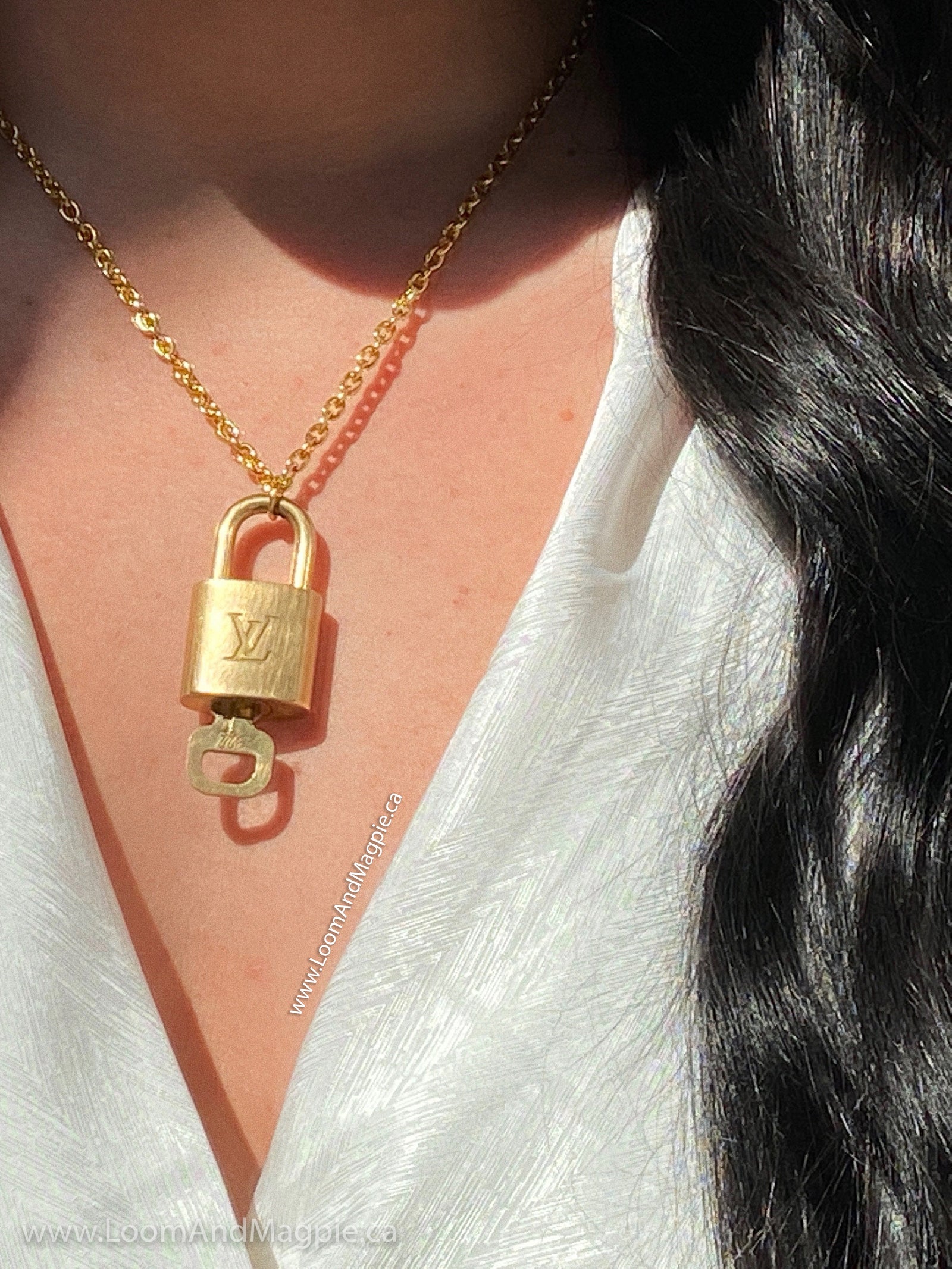 Louis Vuitton 315 authentic lock necklace | Lock necklace, Louis vuitton,  Vuitton