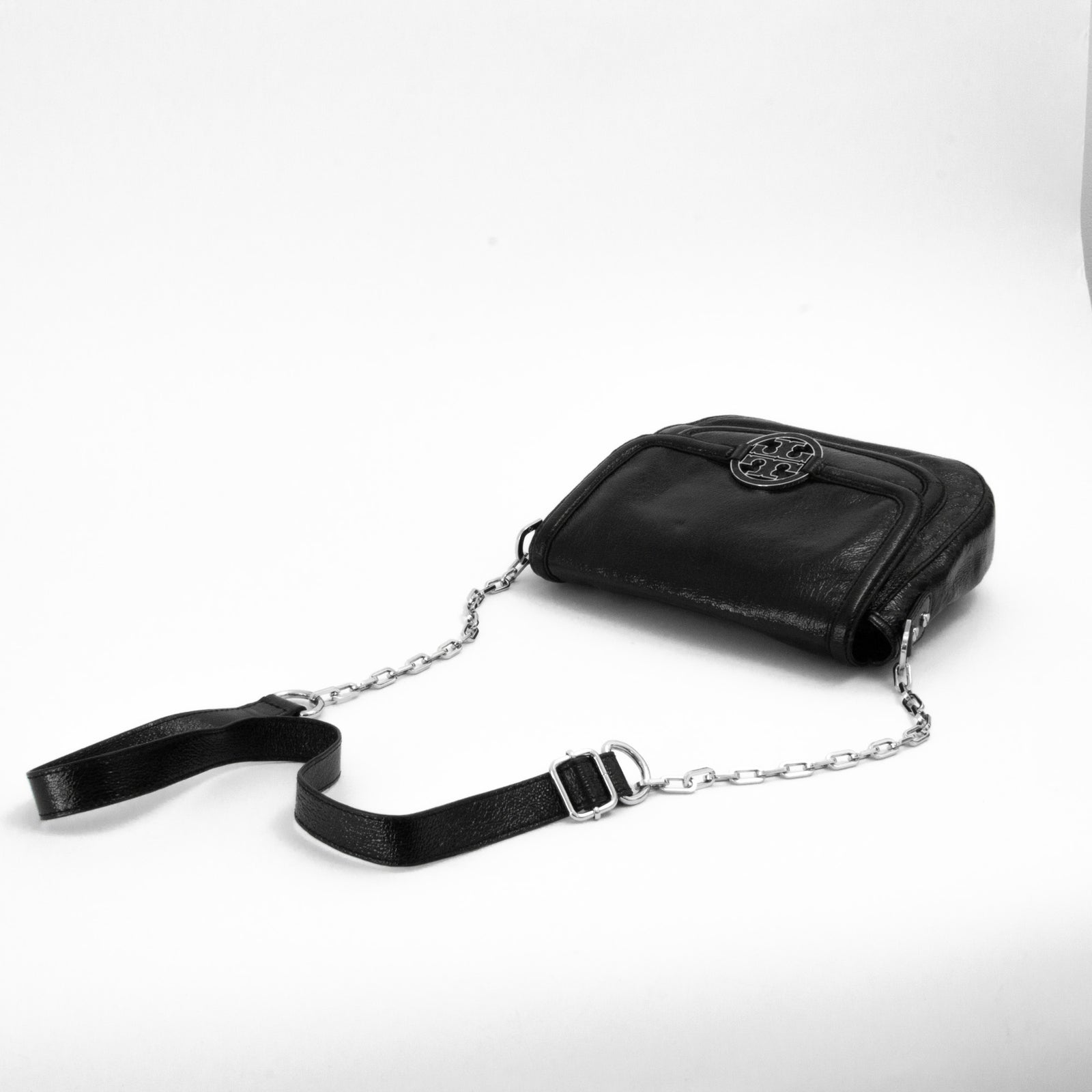 Black Patent Leather Shoulder Bag