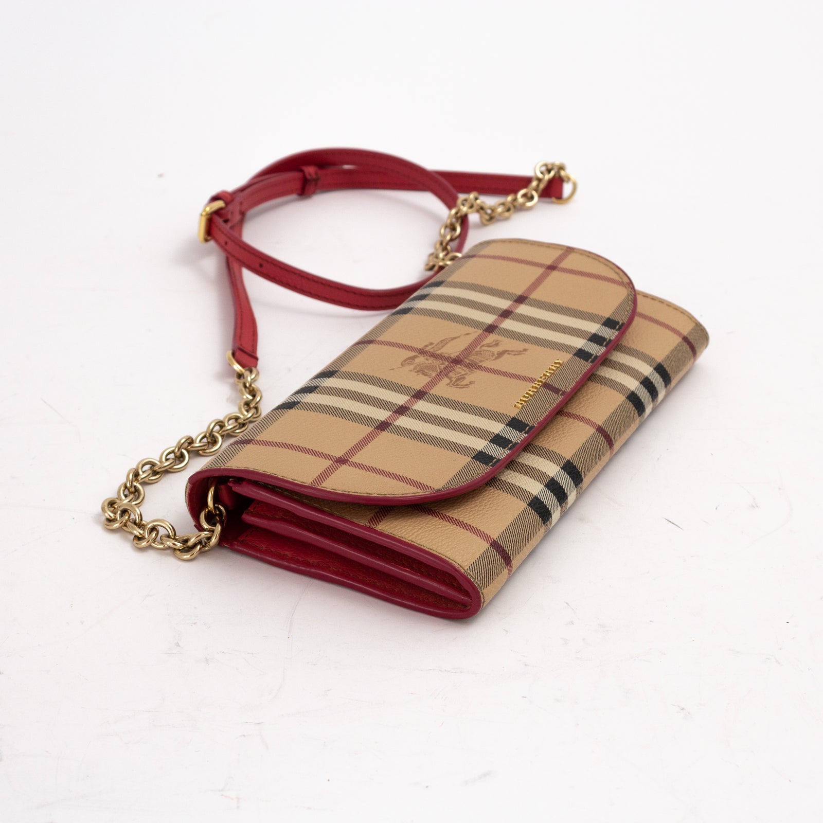 Haymarket Check Henley Wallet with Chain