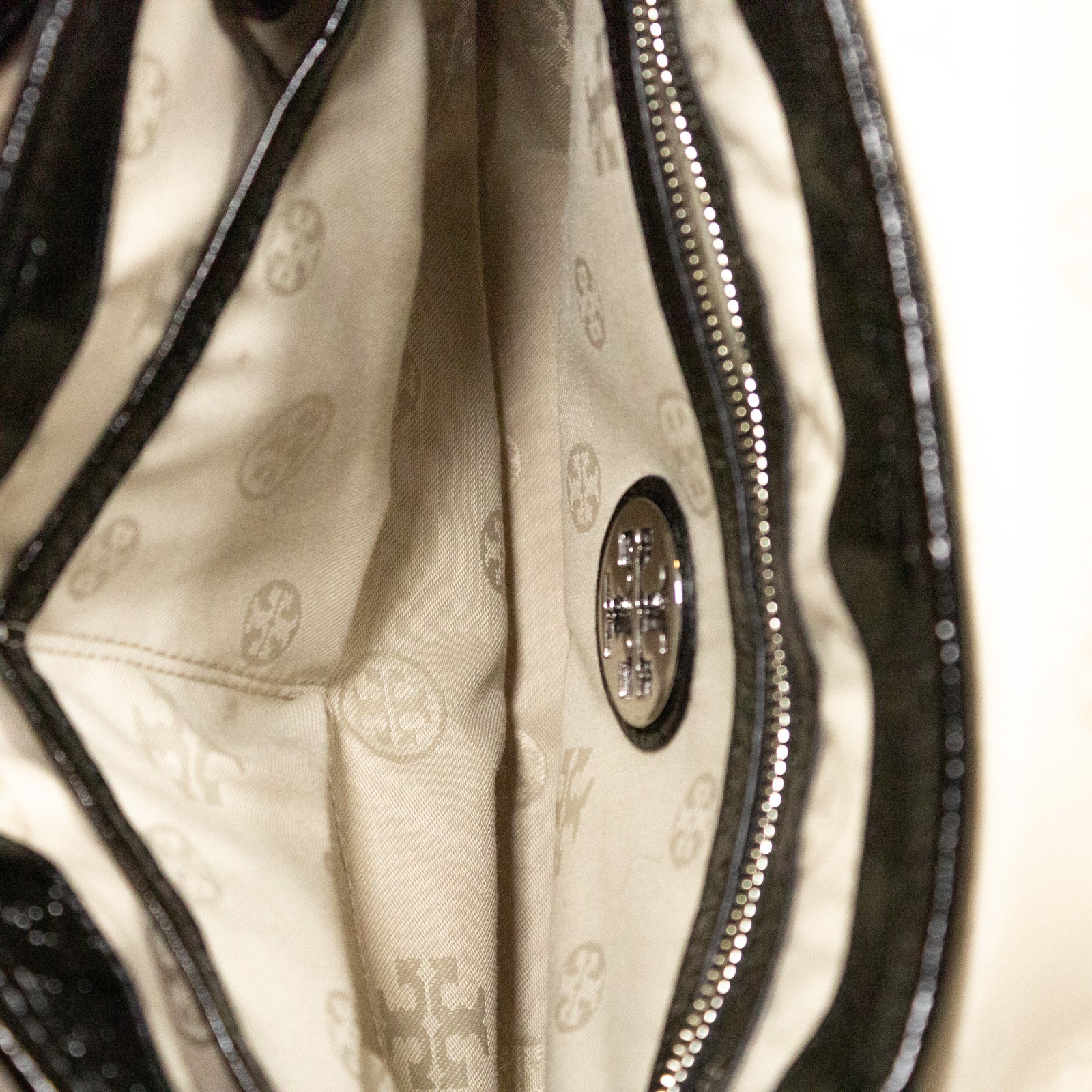 Black Patent Leather Shoulder Bag