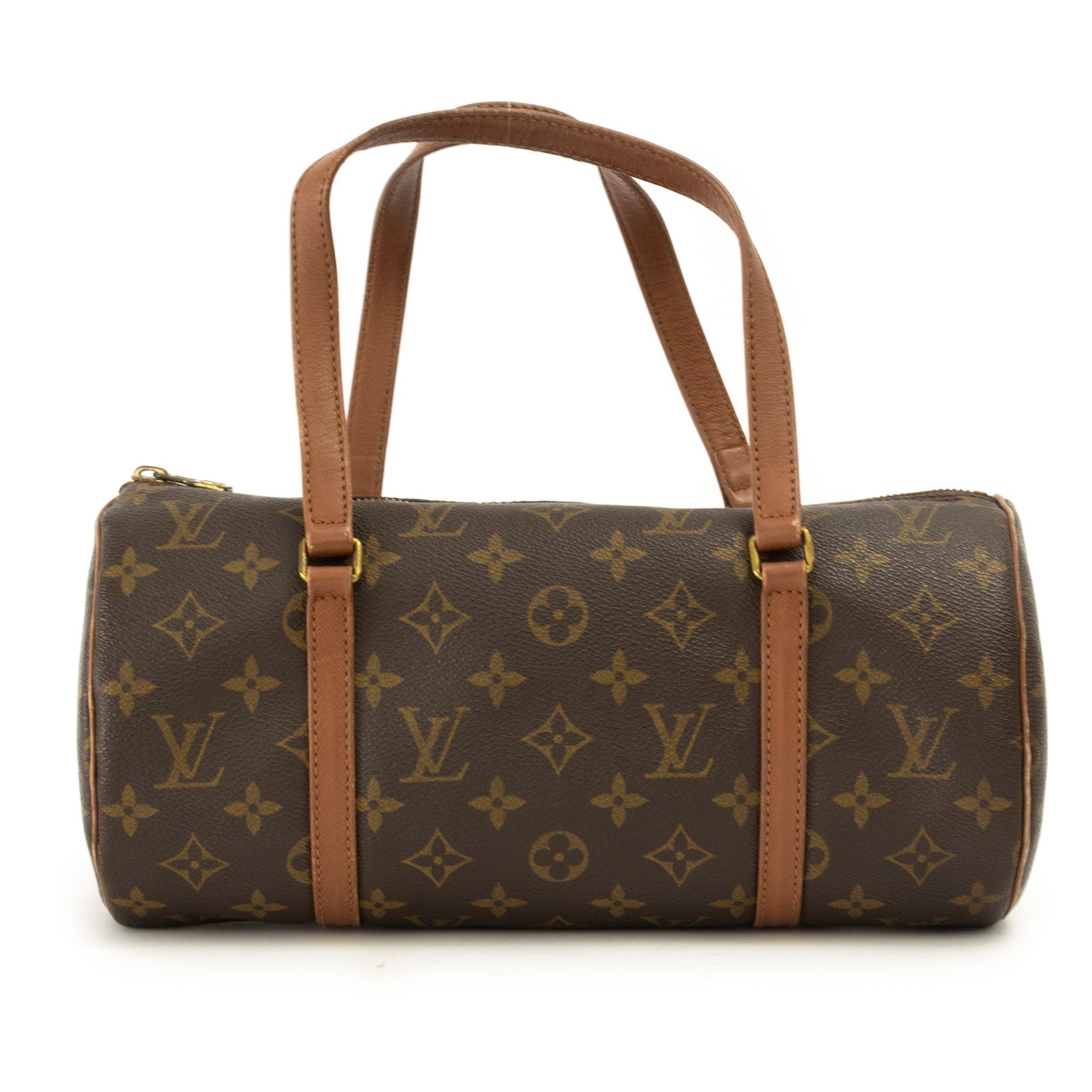 Louis Vuitton Monogram Coated Canvas Papillon 26 Barrel Bag