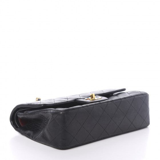 Lambskin Quilted Small Double Flap