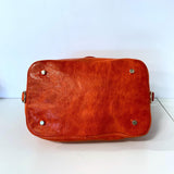 Large Orange Satchel