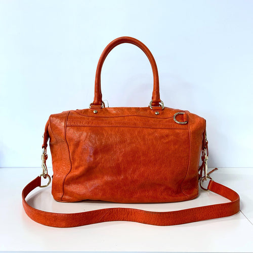 Large Orange Satchel