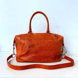 Large Orange Satchel