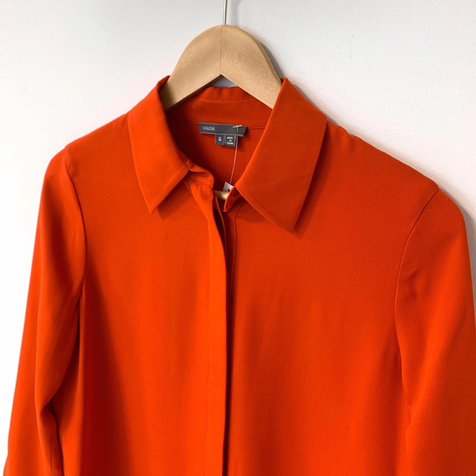 Red Orange Shirt Dress